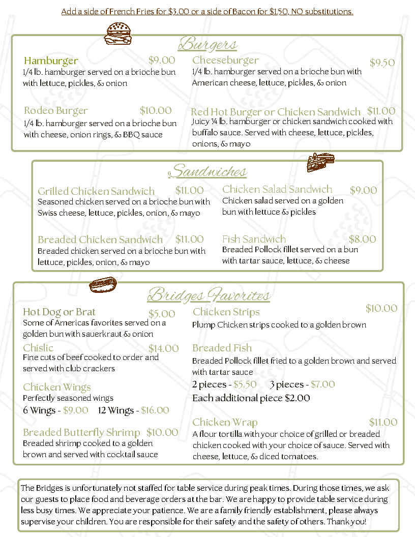 Bridges Menu 06 2025 for Facebook Page2 Bridges Menu 06 2025 for Facebook Page2